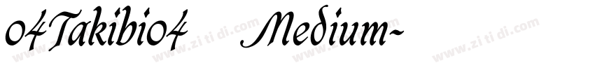 04Takibi04焚火 Medium字体转换